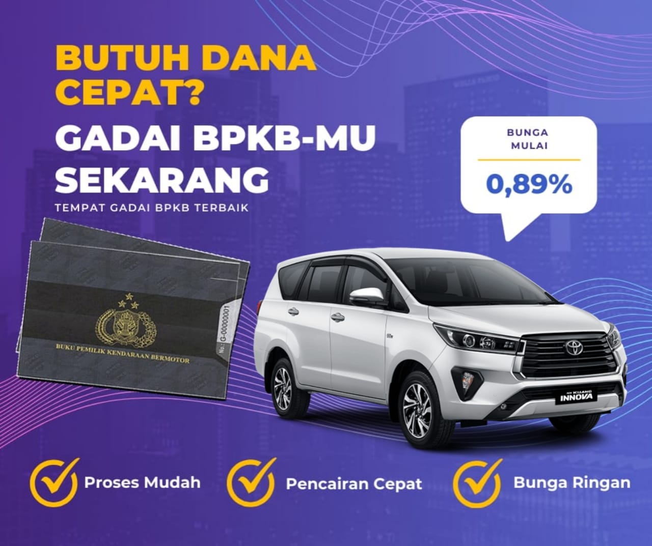 Pinjaman Dana Jaminan Bpkb Mobil Toyota Innova Dapat Pinjaman Berapa? Seperti Ini Simulasinya